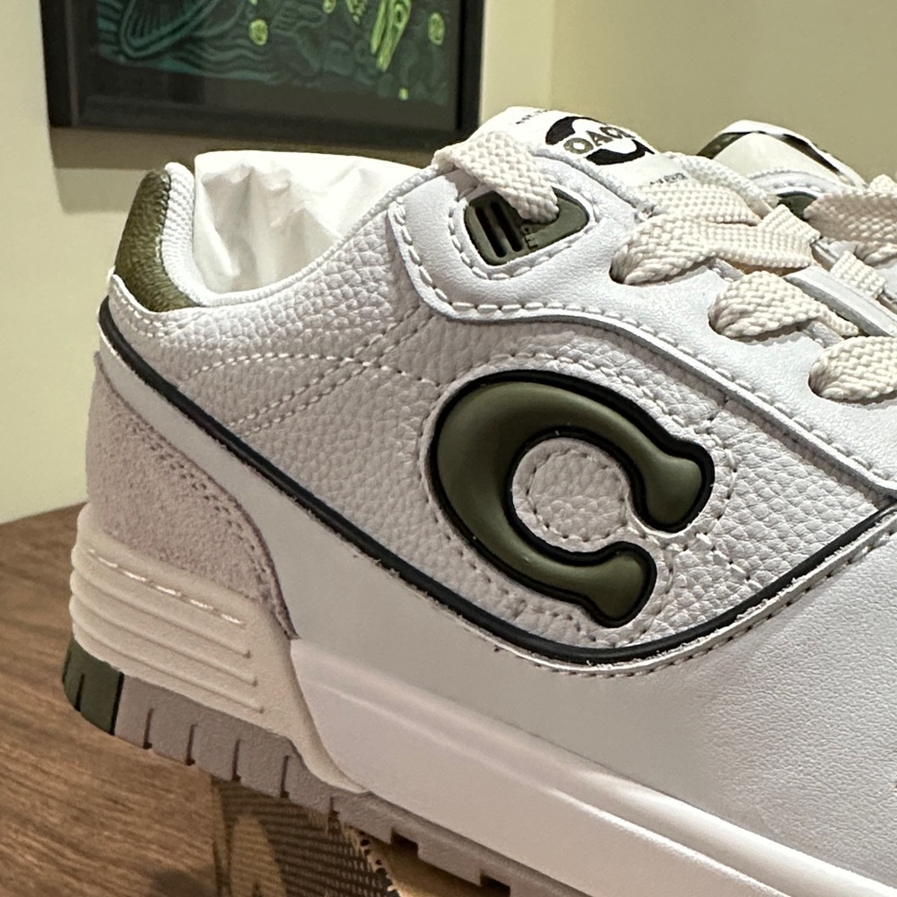 Coach Soho Sneaker in Olive/Optic White - Women's Size 7 - Picture 14 of 15